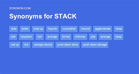 another word for stack|synonyms for stacked.